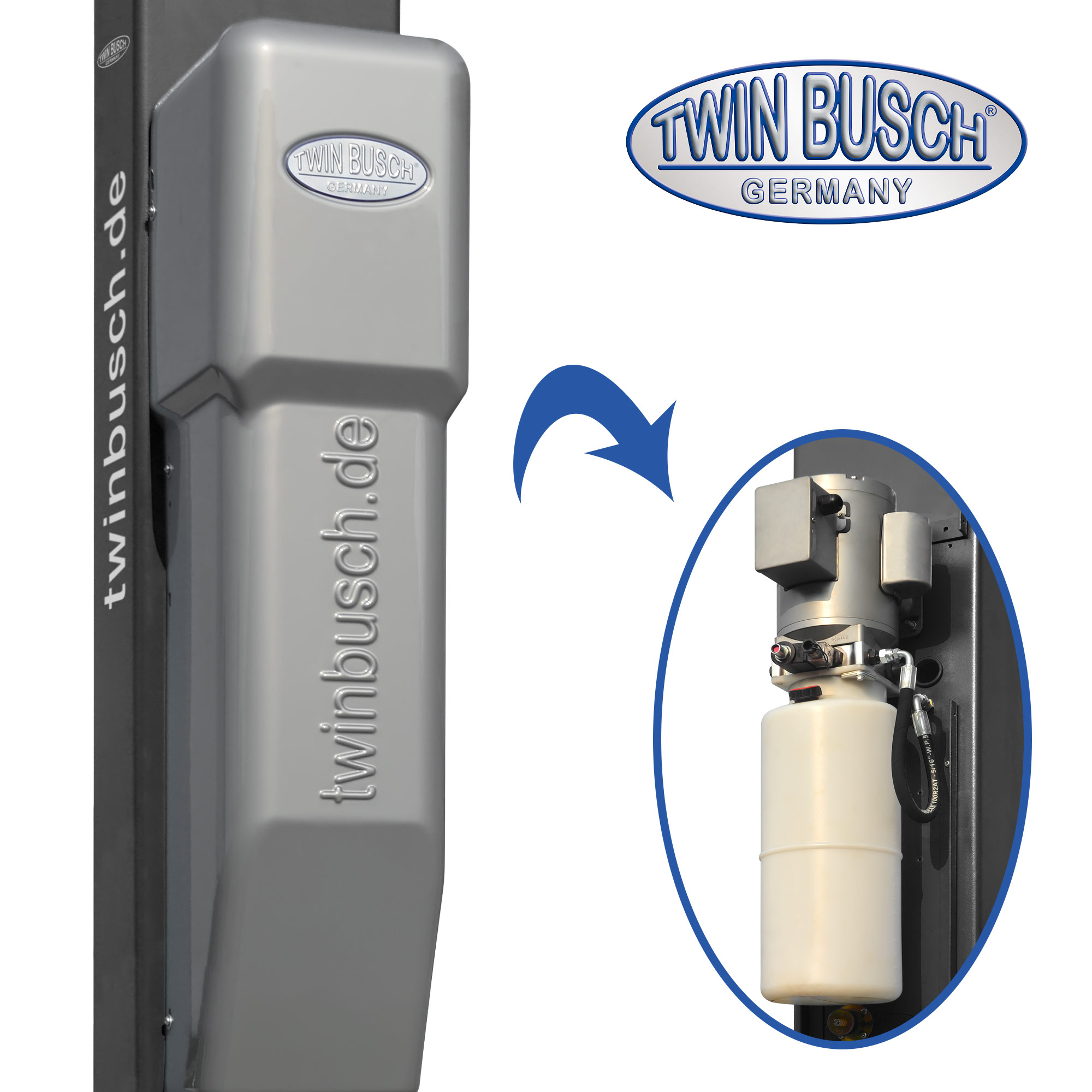 TW236PEB3.9-400-G: Pont 2 colonnes Profi-Line sans embase 3.6 t - GREY-Line – Image 2