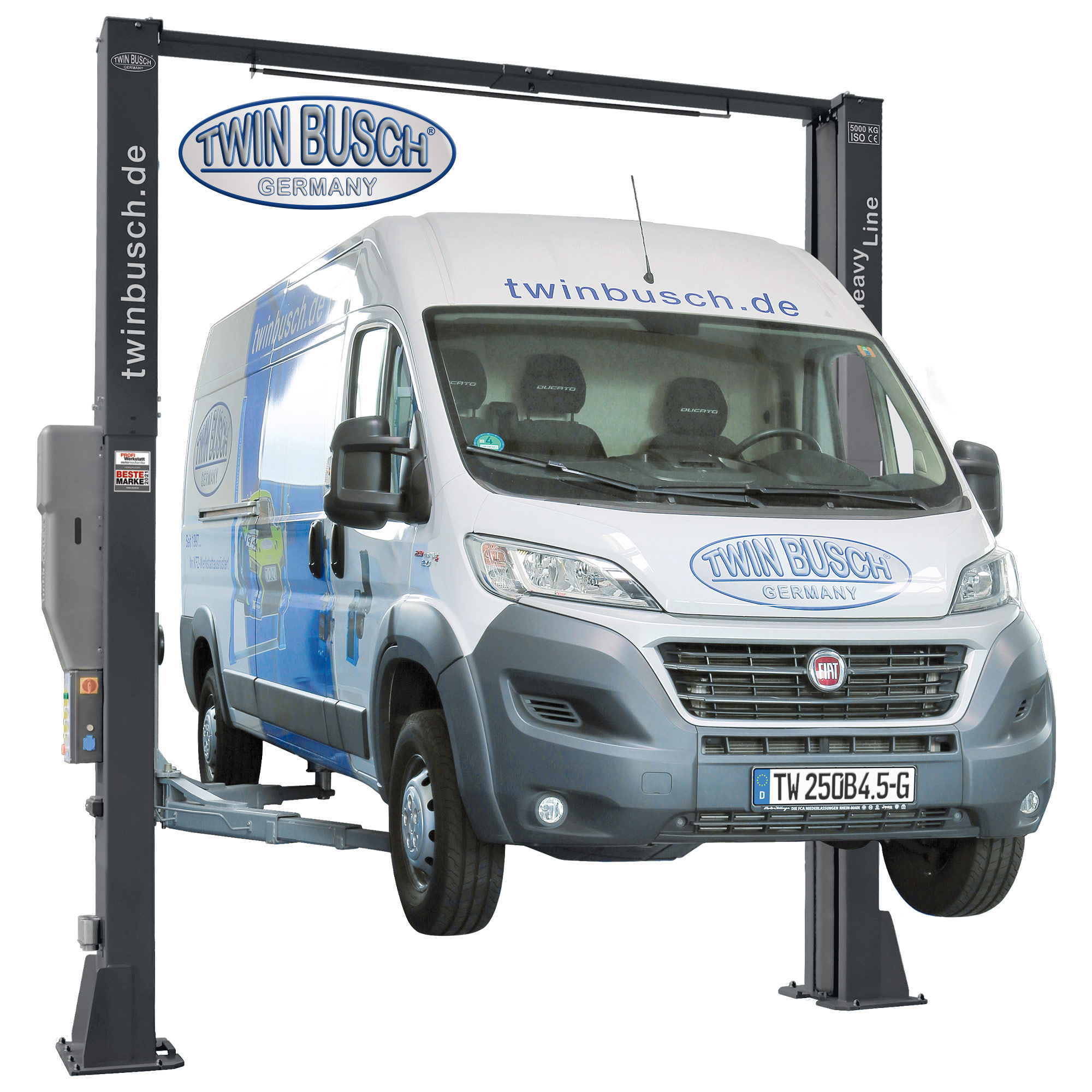 TW250-400-G: Pont 2 colonnes HEAVY LINE 5 T Automatique - Grey-Line