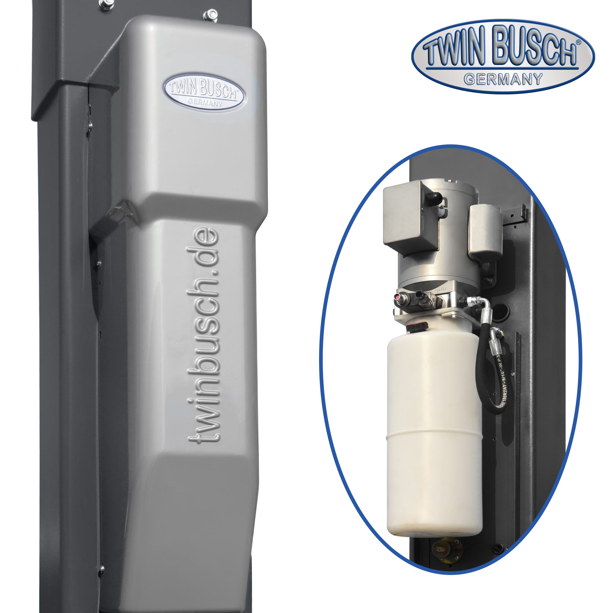 TW250B4.5-400: Pont 2 colonnes Heavy-Line | sans embase 5.0 T – Image 2