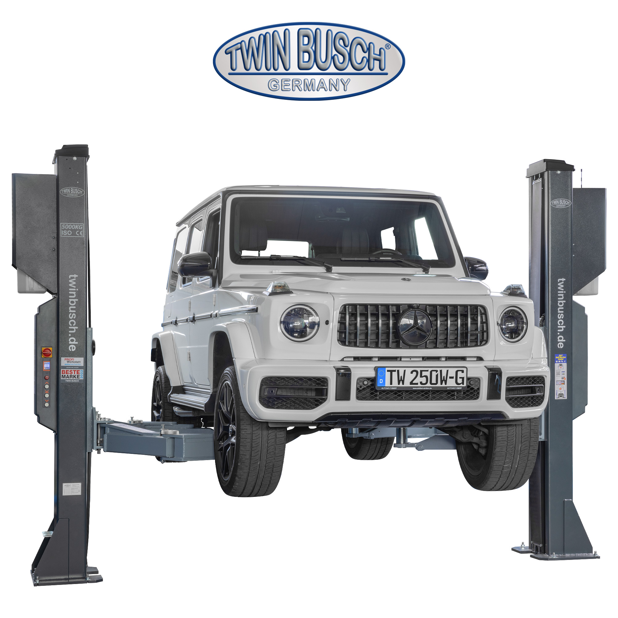 TW250W-400-G: Pont 2 colonnes Heavy-Line | sans embase 5.0 T - GREY-Line – Image 14