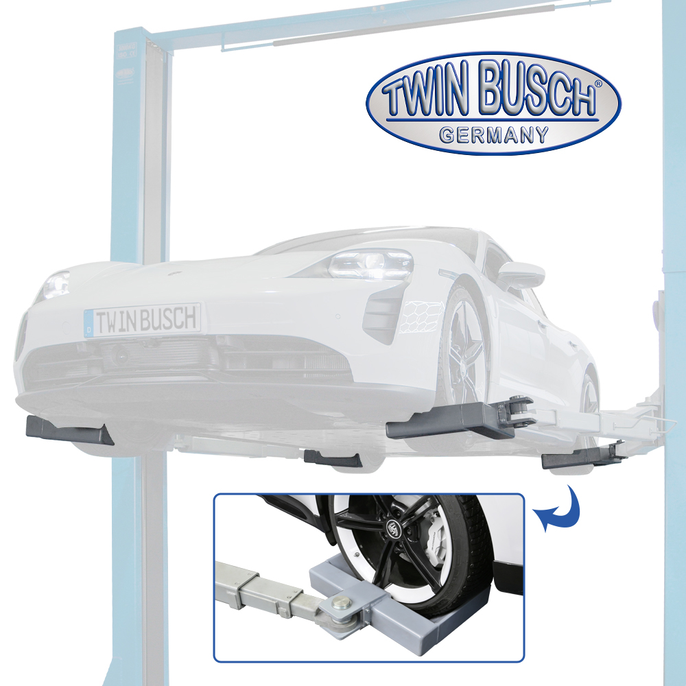 TW260RAD: Jeu de 4 griffes de levage pour ponts élévateurs 2 colonnes de 5T / 6T