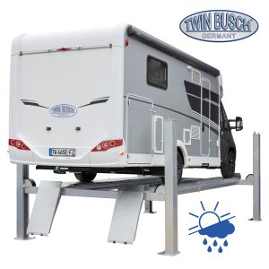 Pont élévateur 4 colonnes Twin Busch TW465E-400-FZ – 6,5 T – Électromagnétique – Galvanisé à chaud – 400 V