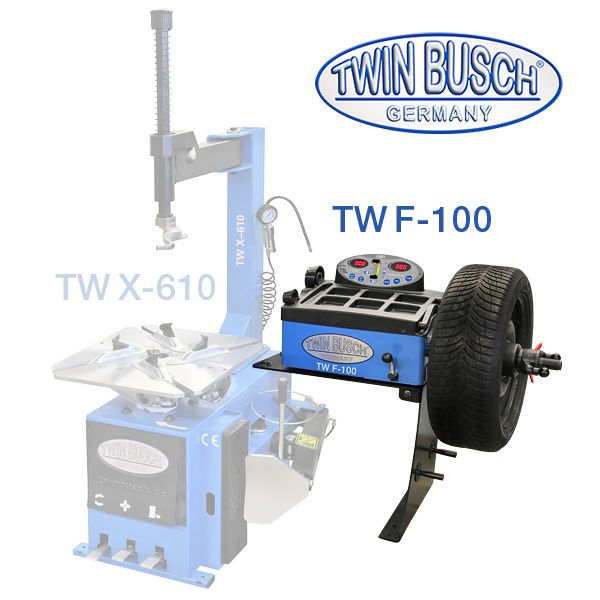 Équilibreuse de roues Twin Busch TWF-100 – Lancement manuel – VL – Image 2