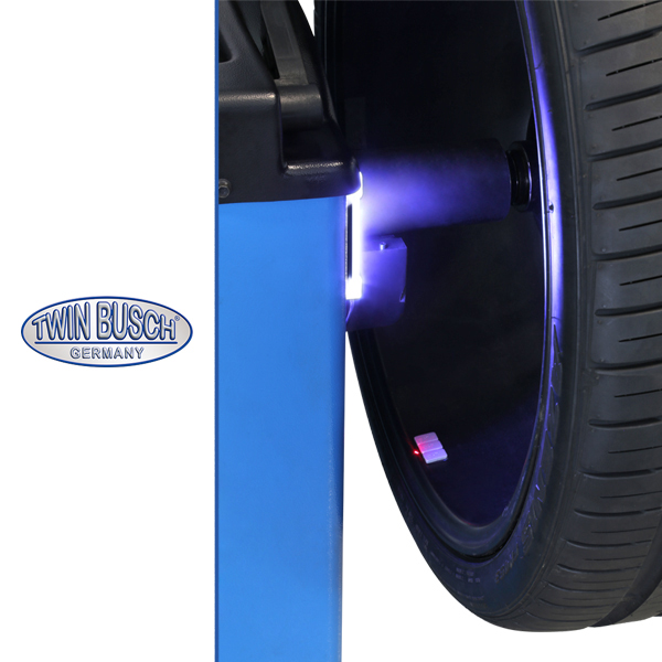 Équilibreuse de roues Twin Busch TWF-95 – Professionnelle automatique – Écran LCD – Image 5