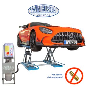 Pont élévateur à ciseaux Twin Busch TWS3-10E – 3 T – Hauteur de levage 1 m